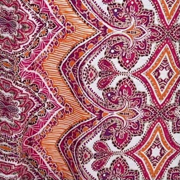 Prana Red & Orange Print Wrap Bodice GorpCore Athletic Dress NWOT Size M - Picture 10 of 15